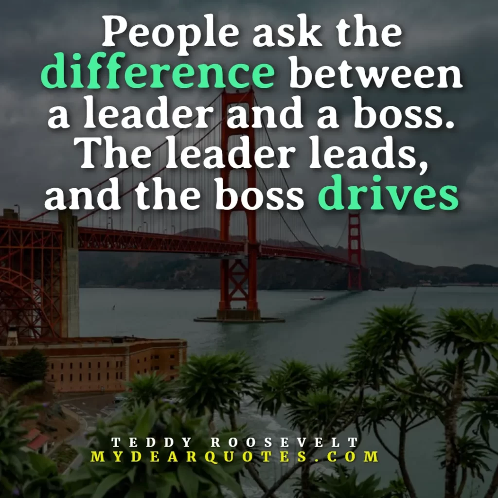 theodore roosevelt quotes on leadership