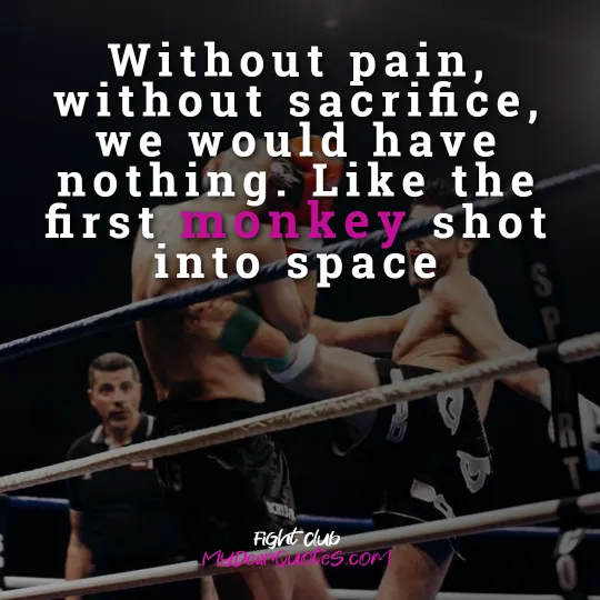 without pain without sacrifice we would have nothing