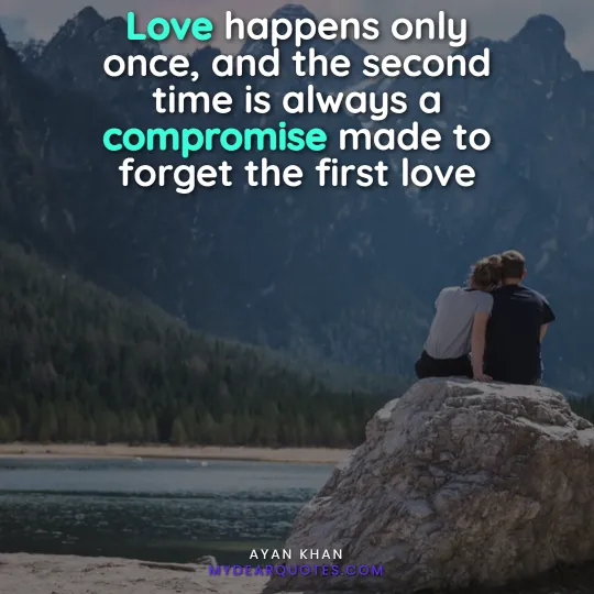 first love feeling quotes