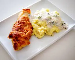 fried chicken and mashed potatoes