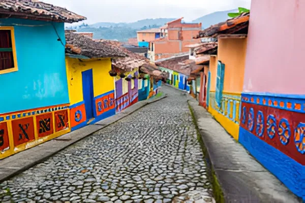 Colorful city in Columbia