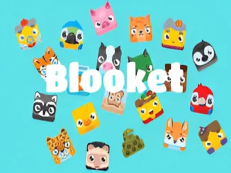 Blooket cat emoji on blue background representing fun learning platform