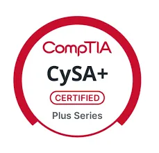 CompTIA CySA+ Certified badge, indicating certification in the Plus Series.