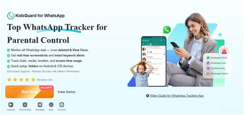 Top whatsapp tracker for parental control