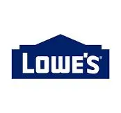 The blue and white Lowe's Home Improvement company logo, featuring the word "LOWE'S" with a house outline above it.