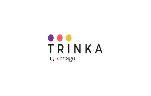 Trinka.ai: The Journal Editor's Secret to Publication Quality The logo for Trinka.ai, featuring the name in black font with three colorful dots (purple, coral, yellow) above the "i" and the tagline "by enago" in red below.