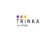 The logo for Trinka.ai, featuring the name in black font with three colorful dots (purple, coral, yellow) above the "i" and the tagline "by enago" in red below.