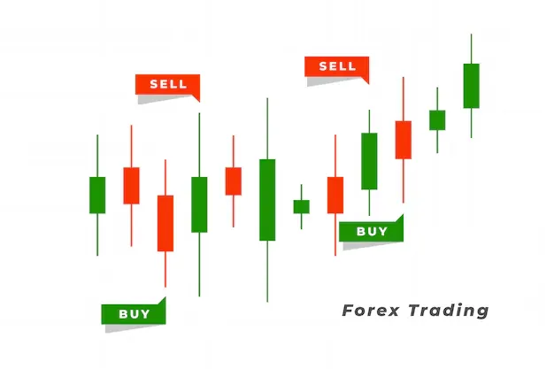 candle stick forex trading chart background financial growth