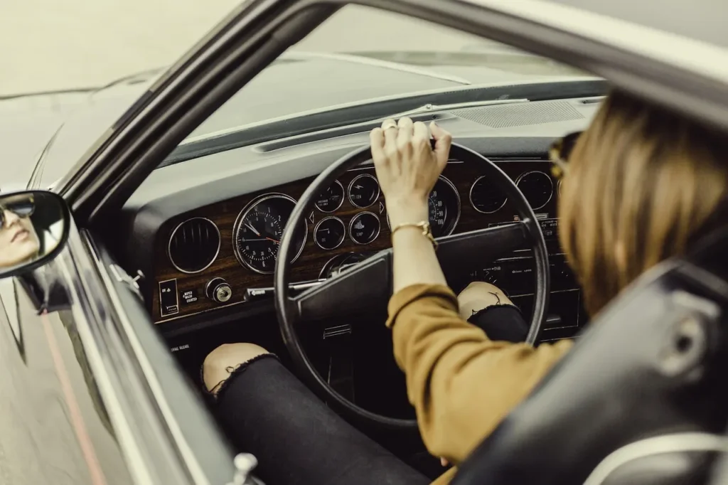 Beginner woman driver