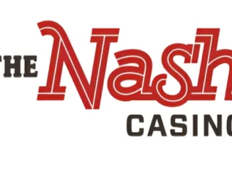 The logo for "The Nash Casino" in red and black text on a white background.