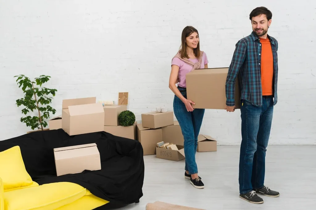 people moving