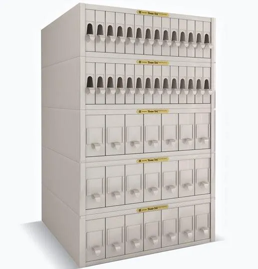 Secure pathology slides storage in a medical laboratory archive