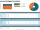 A clean personal budget spreadsheet used to calculate monthly interest and EMI payments for a 5 Lakh loan over a 5-year tenure.