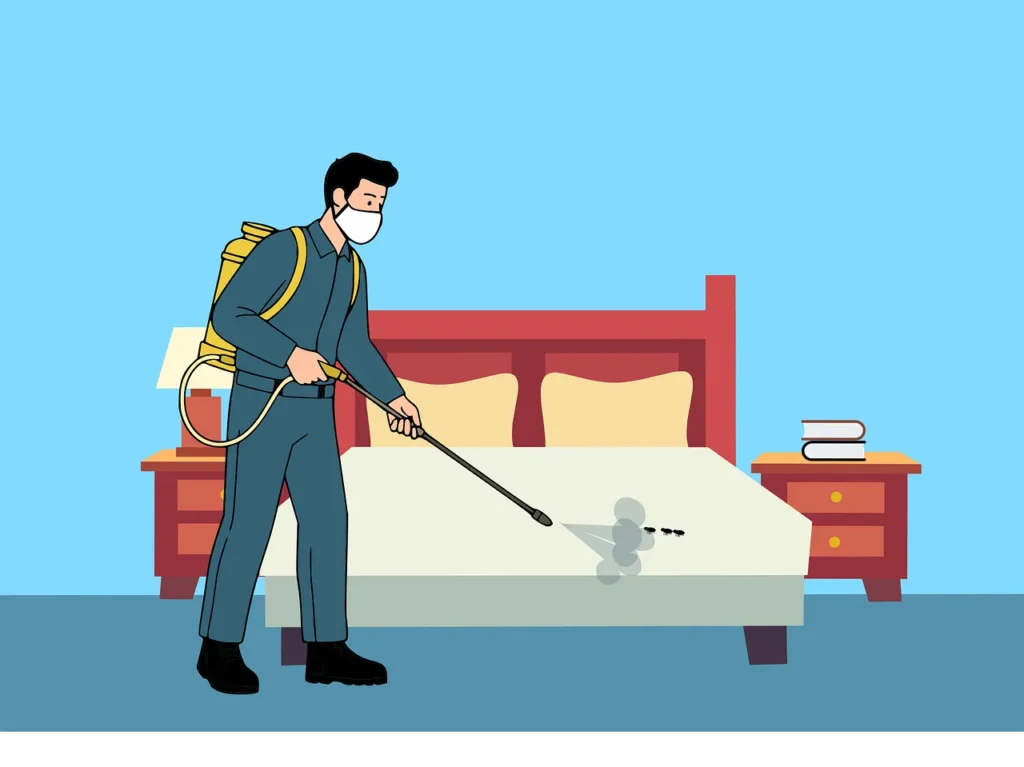 Pest control exterminator graphic