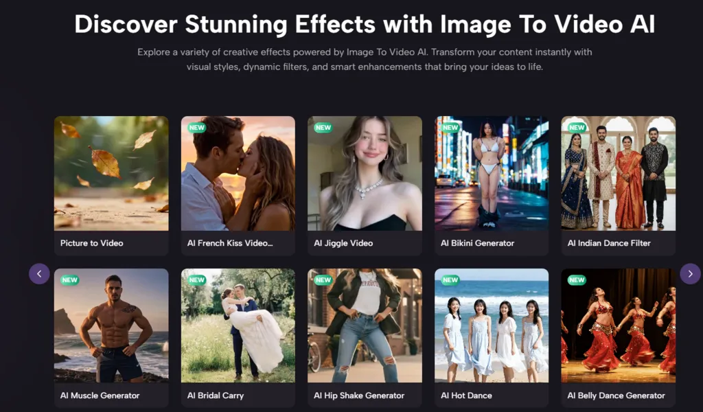 Stunning effect with image to video AI