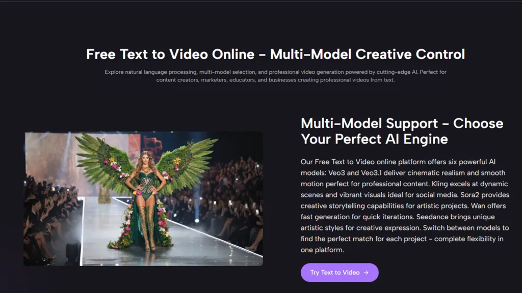 Free text to video onine - multi-model creative control