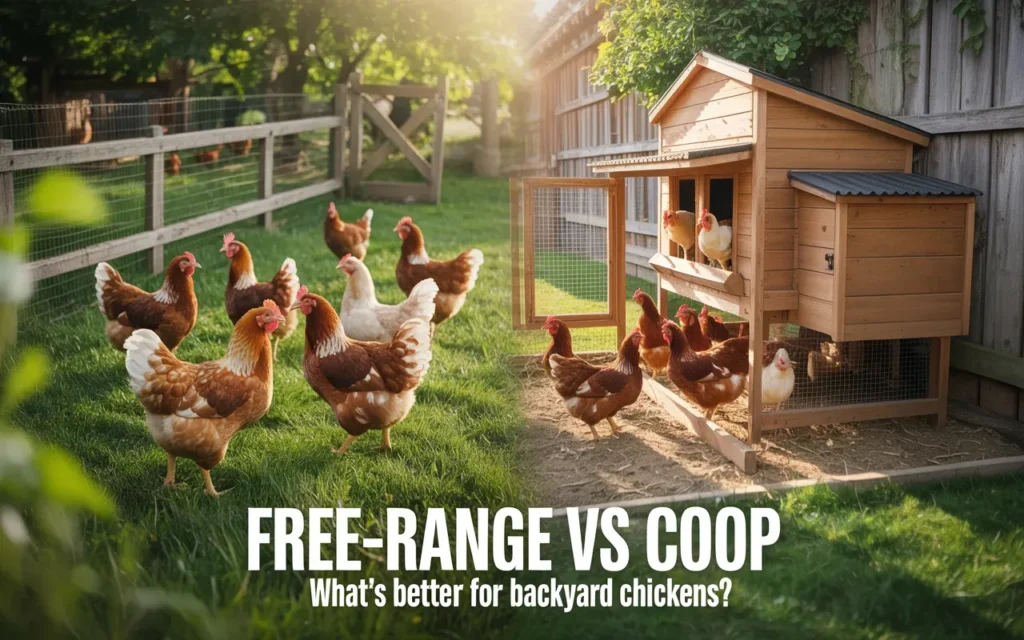 Free-range vs Coop What's better for backyard chickens?