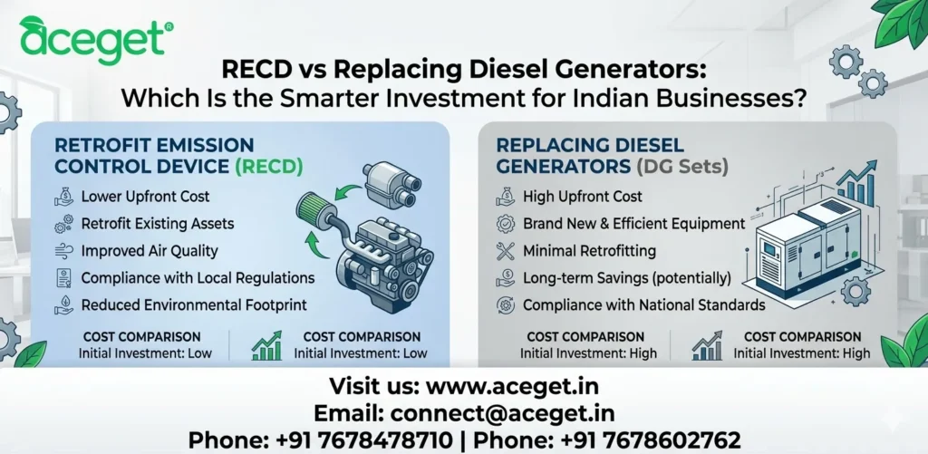 Comparison of RECD vs replacing diesel generators