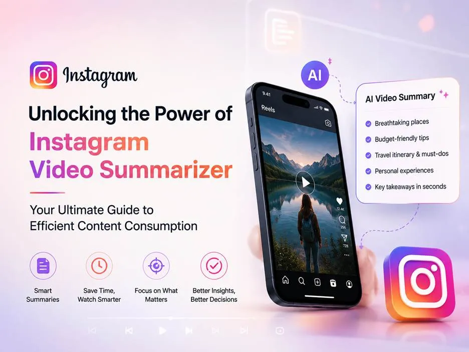 Instagram Video Summarizer Ultimate Guide Banner