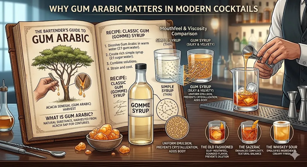 Why Gum Arabic Matters in Modern Cocktails