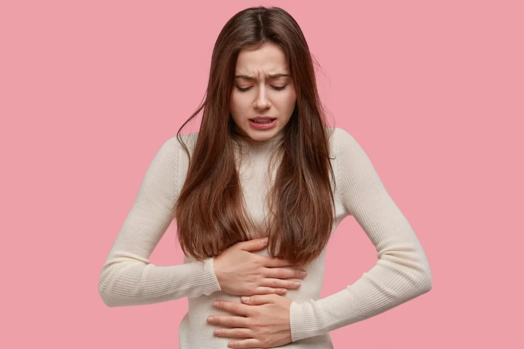 Woman Experiencing Digestive Discomfort