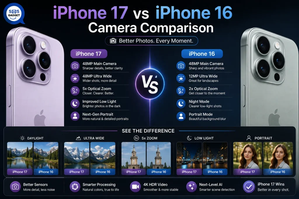 iPhone 17 vs iPhone 16 Camera Comparison