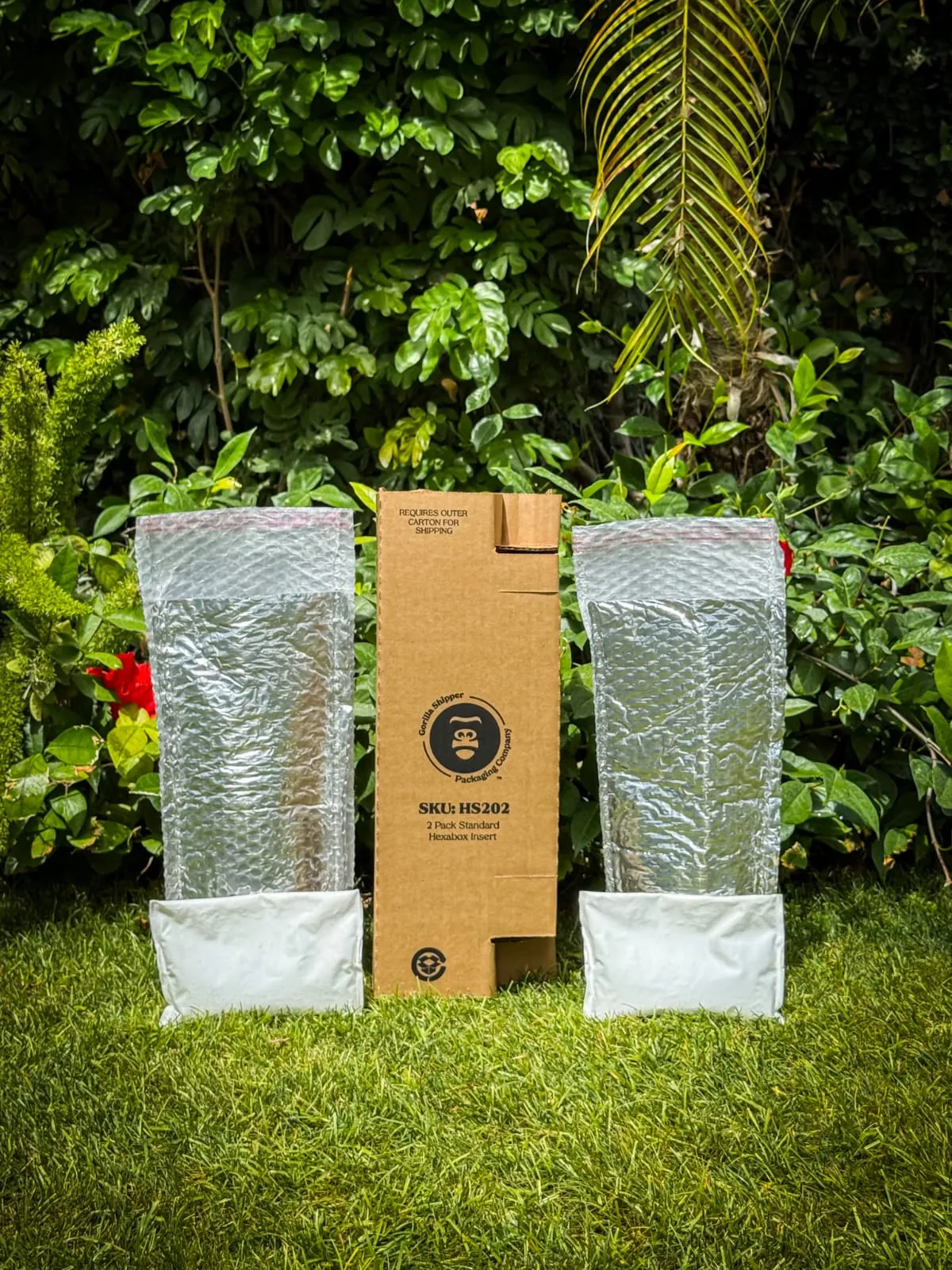Protective packaging for shipping liquor bottles