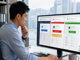 A web browser address bar highlighting a secure HTTPS connection and the official domain name of a software developer.