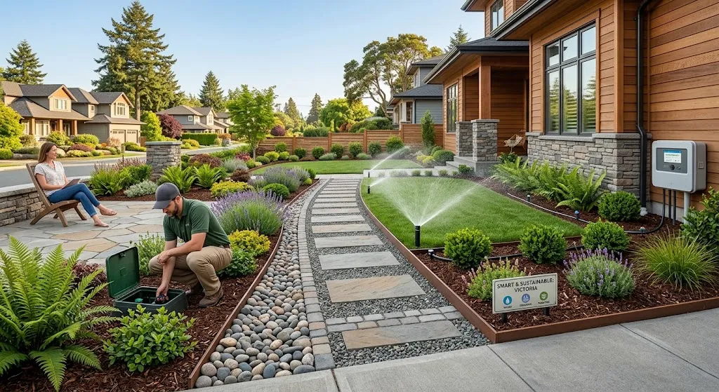 well-planned yard in Victoria